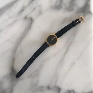 Movado Museum Black Dial Unisex Watch
